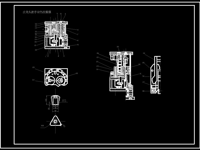 ˮ���^�����pɫע��ģCAD�D��