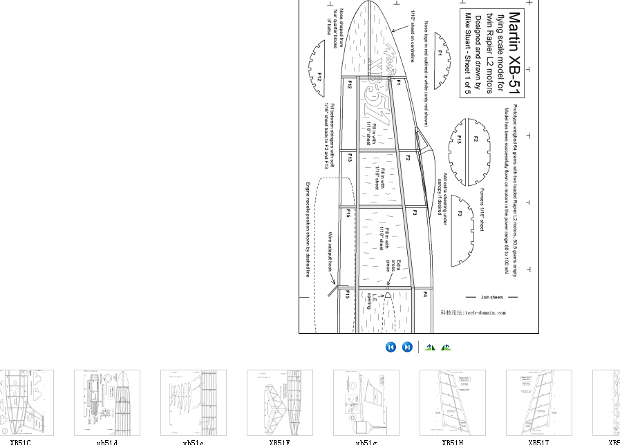 Martin XBһ51�w�Cģ�͈D��