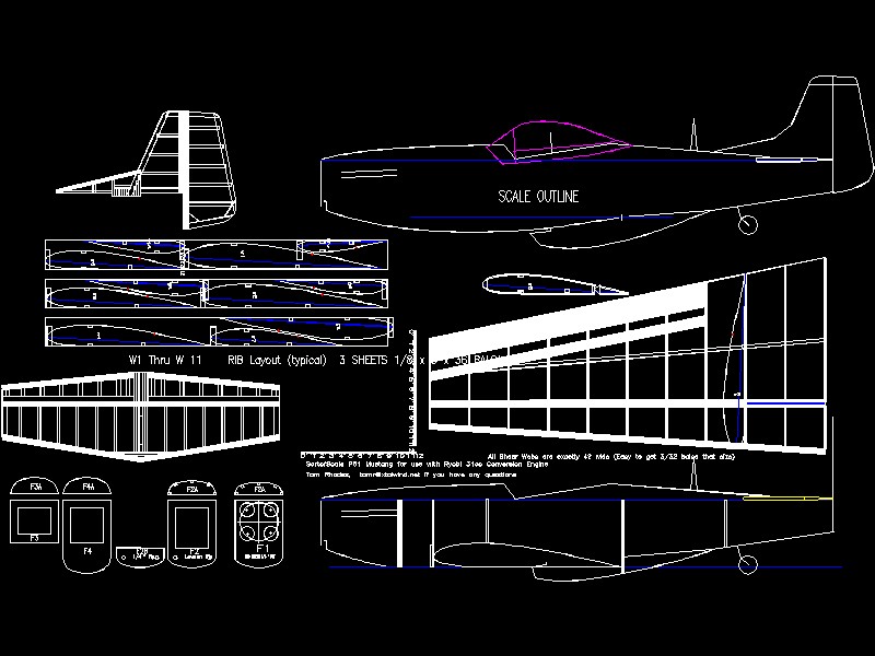 P51DMustang�w�Cģ�͈D��