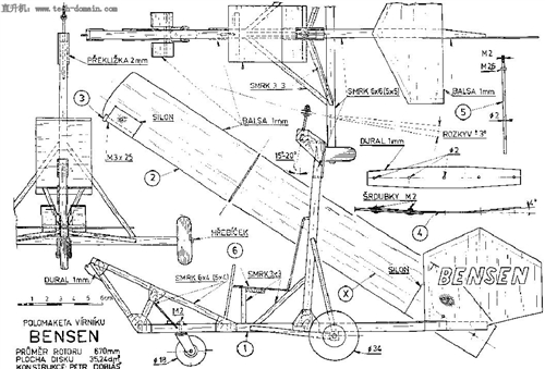 ����C�� Bensen Gyrocopter Plans�w�Cģ�͈D��