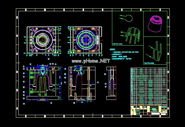 12CM���Pģ�߿��b�D��ȫ�׼ӹ��D��