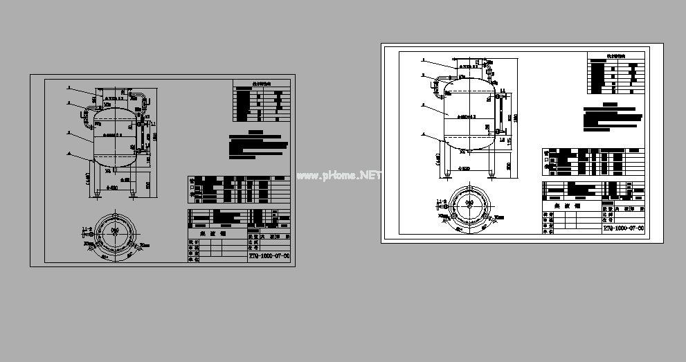 1T��ˮ�������Һ��CAD�D��