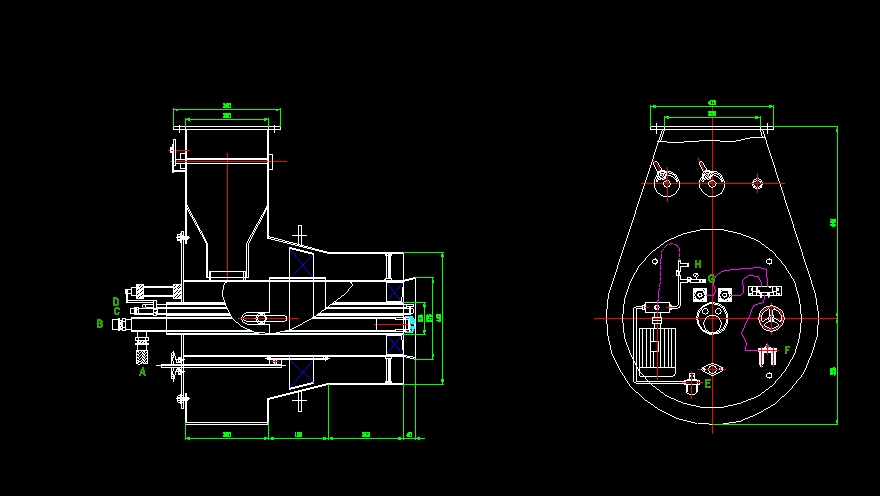 �p��ȼ�������ΈDCAD�D��