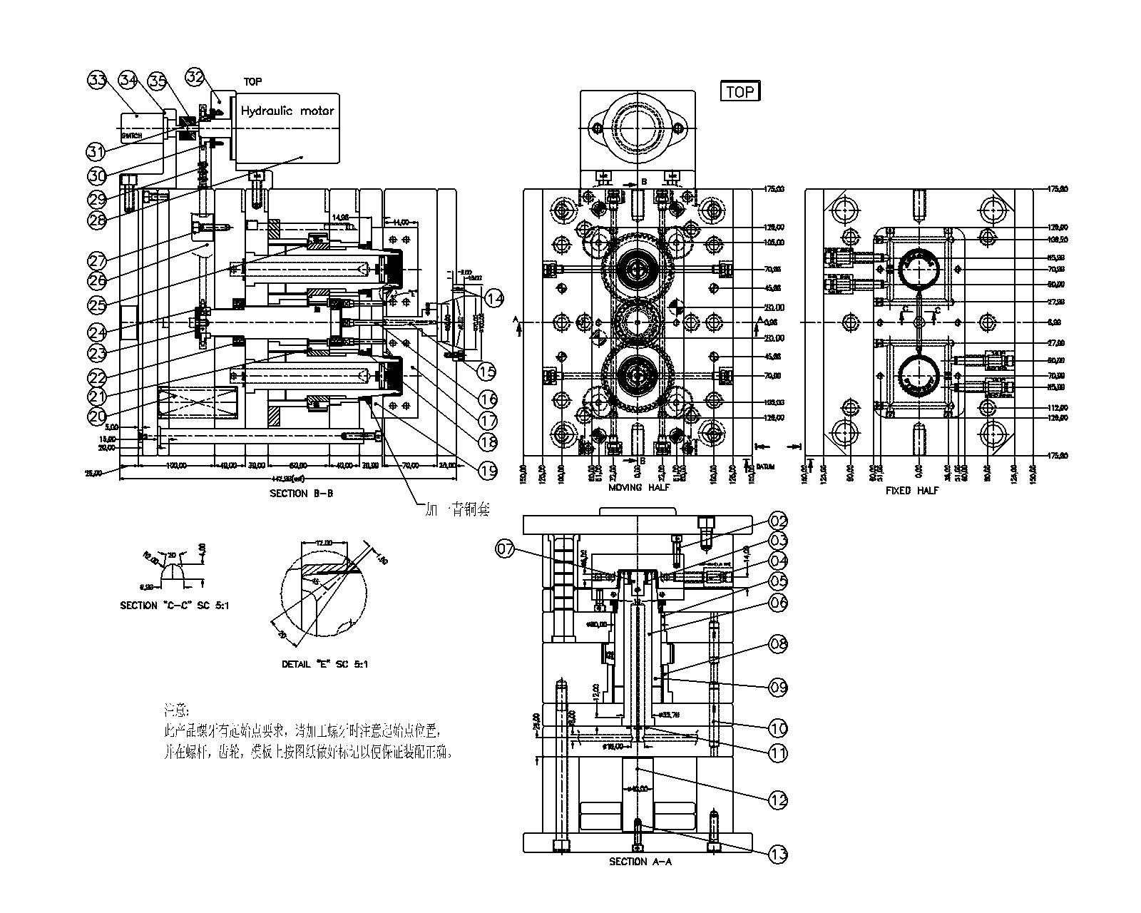 Һ���R�_�Ԅ�Ó�ݼyģ�� CAD�D��