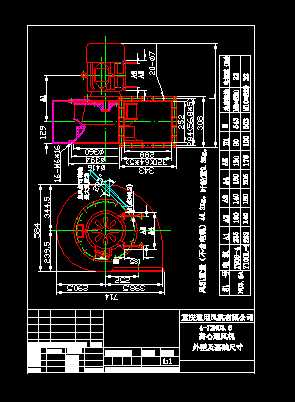 4һ72NO3.6A�x��ͨ�L�C���μ����A�ߴ�CAD�D��