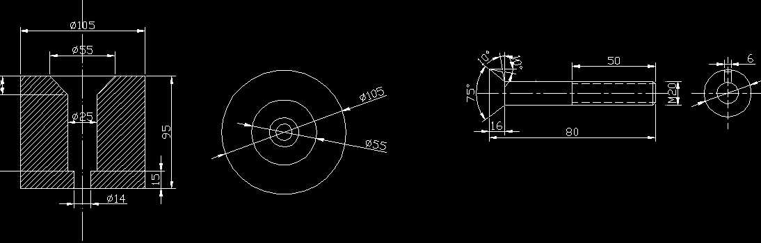 �A�^��˨ģ��M20X80CAD�D��