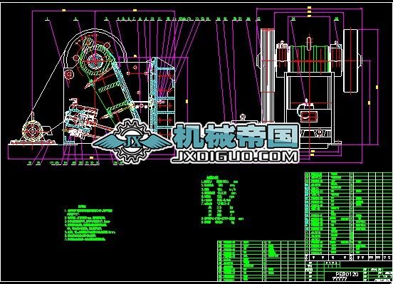 PE90X120�ʽ����Cdwg�D��