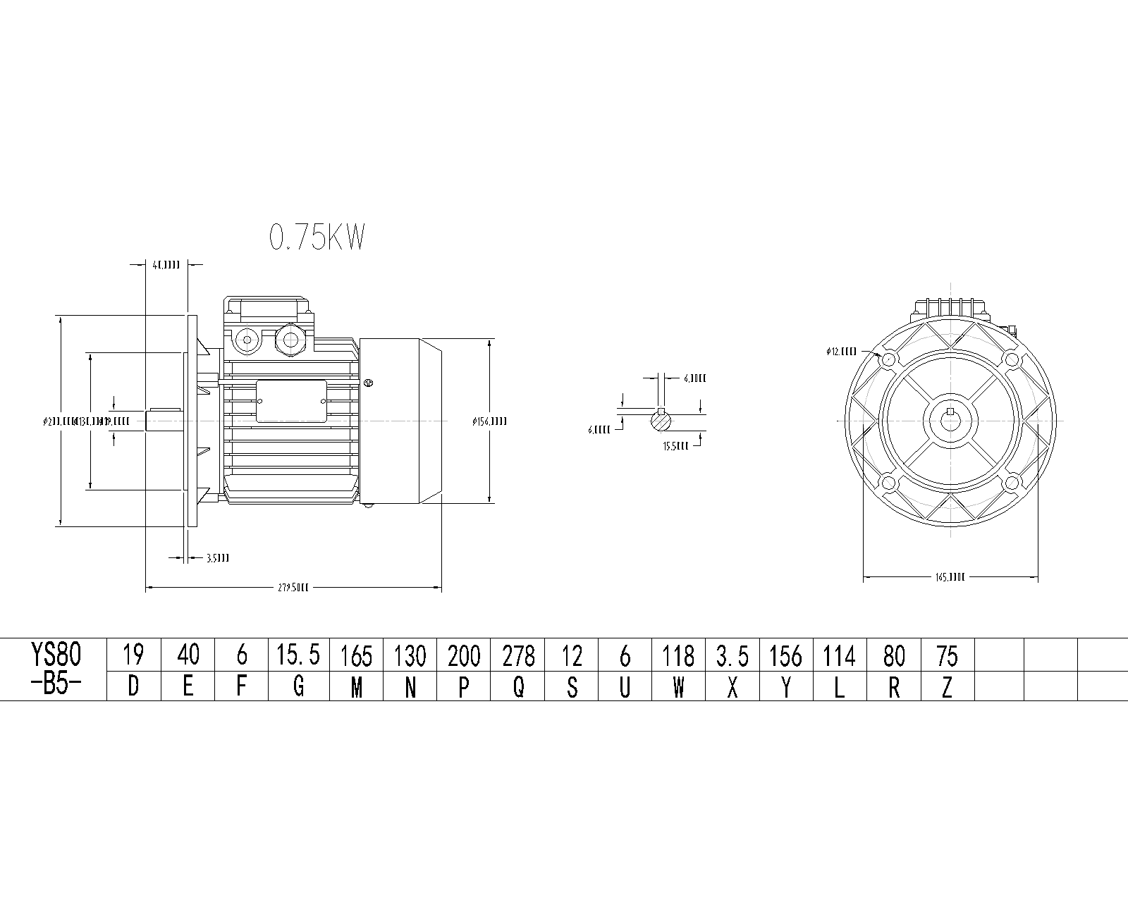0.75KW YS80һB5늙C���ΈD
