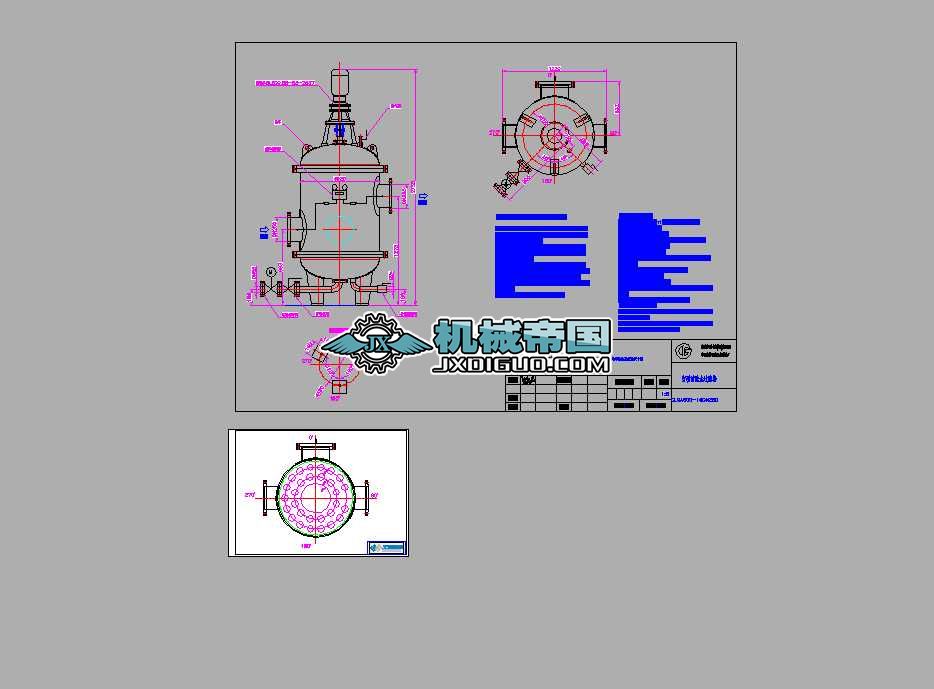 900һDN250����ϴˮ�^�V��CAD�D��