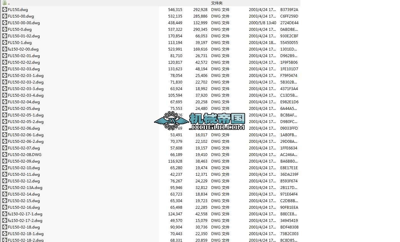 FU150���ݔ�͙CCADȫ�׈D��