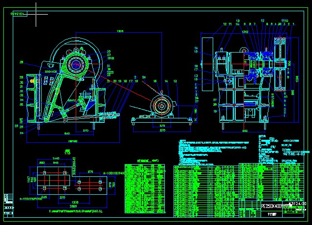 PE250X400�ʽ����CCAD�D��