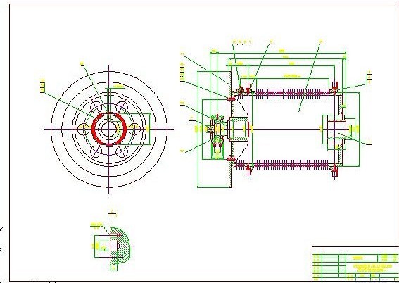 3500kN�������C��֮��Ͳ�b��DCAD�D��
