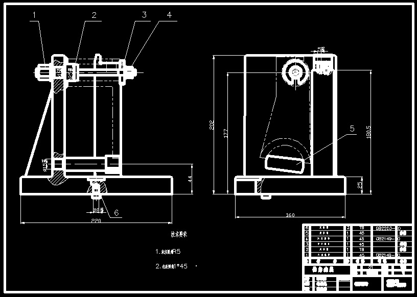 CA6140�ܲ棨�D5һ38���16mm��㊴��A��CAD�D��