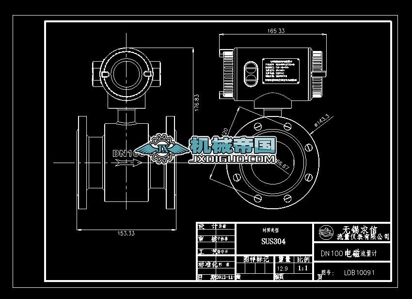 DN100늴�����Ӌ(j��)�D