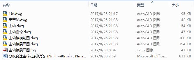 �ּ�׃��������ϵ�y�OӋ(Nmin=40rmin��Nmax=900rmin��Z=8��)��6CAD�D+����Փ�ġ�