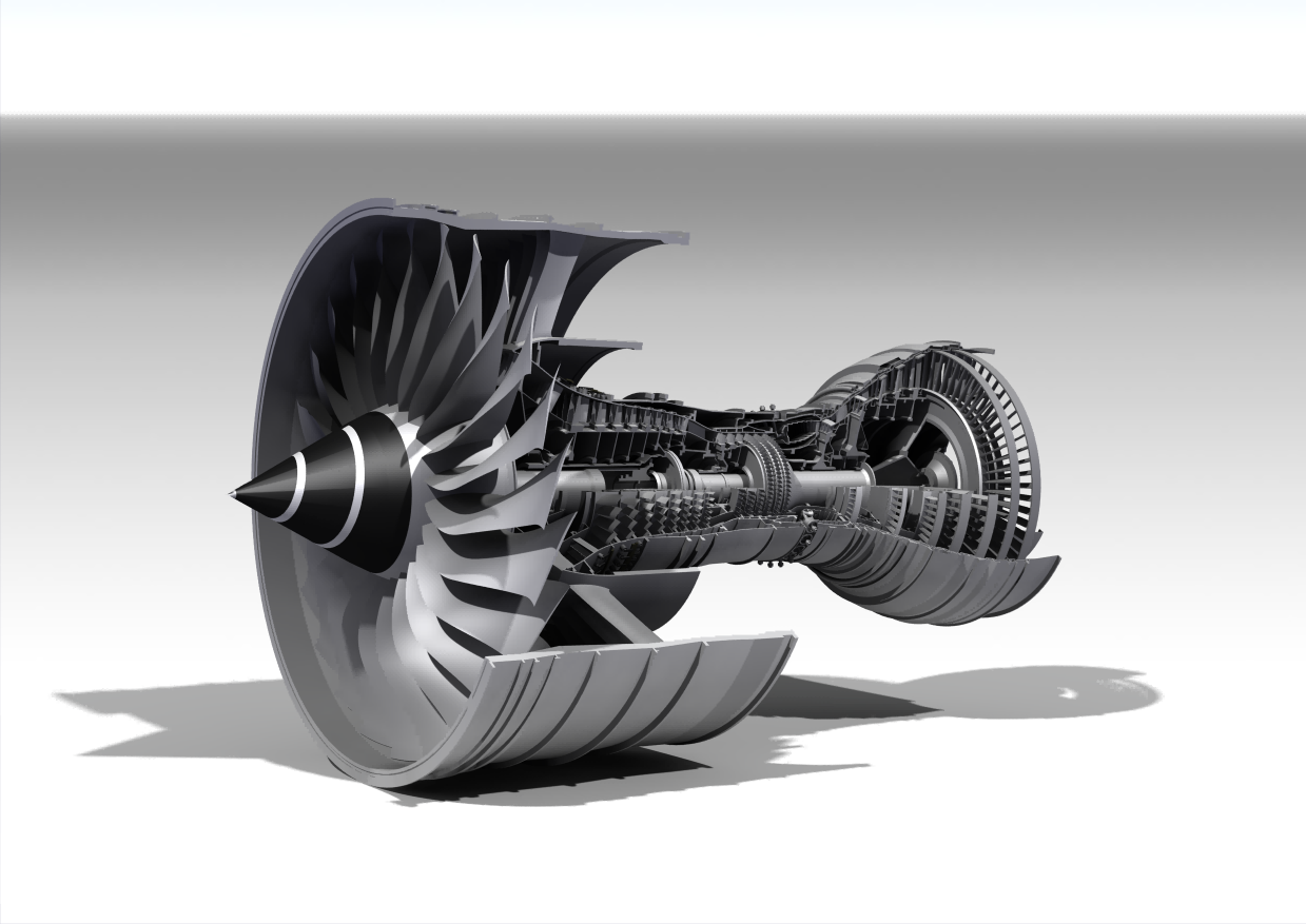 RollsһRoyce��˹�R˹Trent900���հl(f��)��(d��ng)�C(j��)3D�D��STEP��ʽ