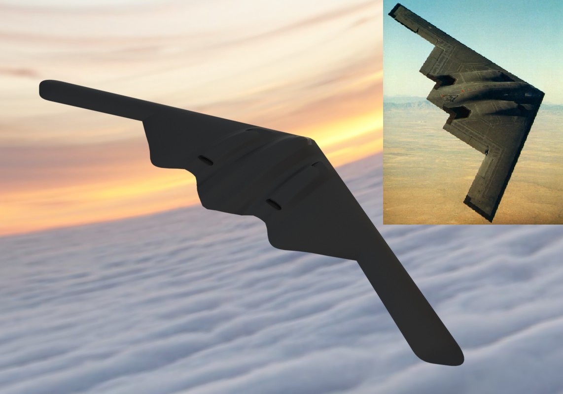 Northrop B2�Zը�Cģ��3D�D��һSW��ʽ