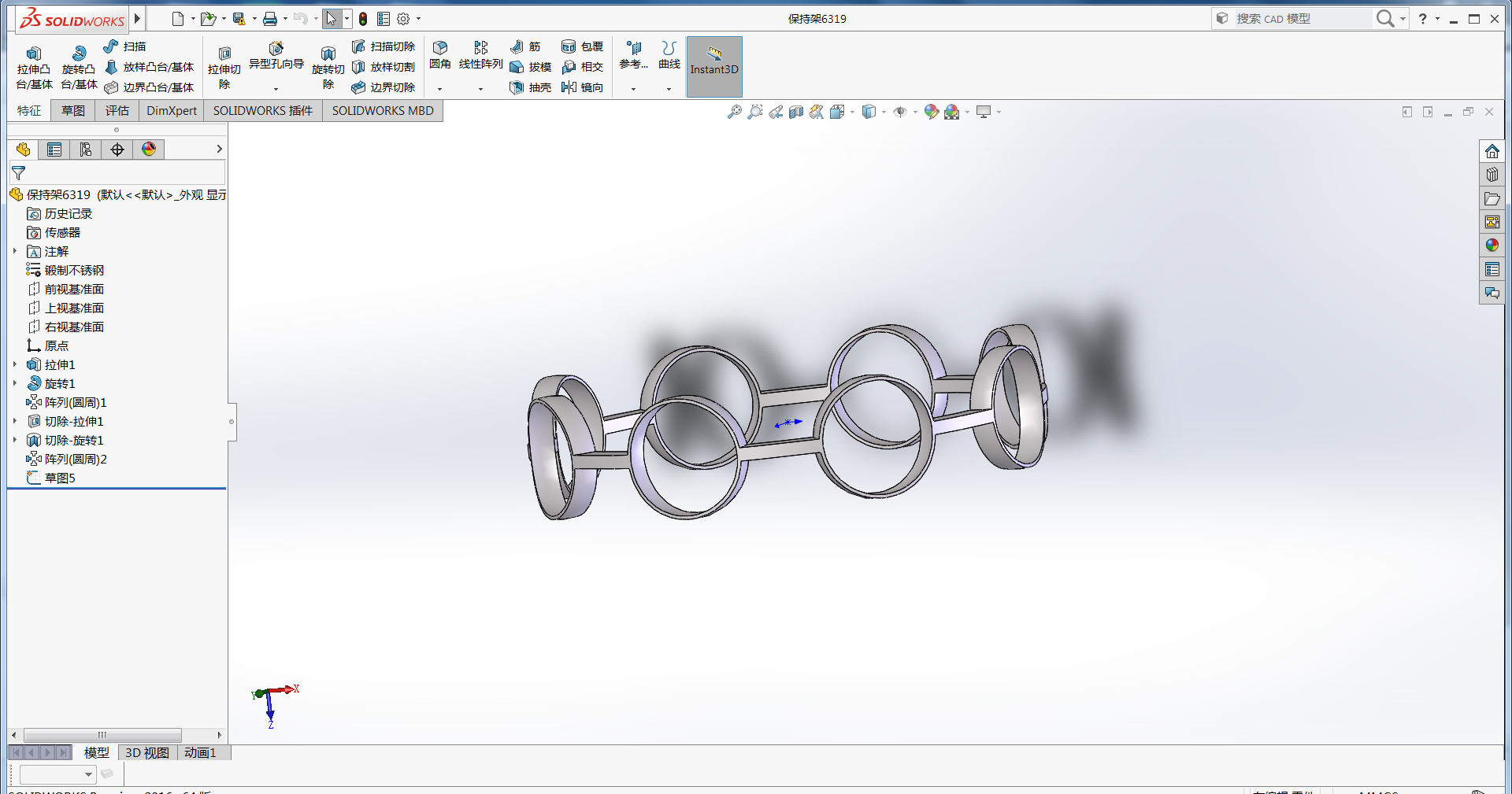 ��ͨ��(ji��n)��׃����3Dģ�͈D�� Solidworks�O(sh��)Ӌ(j��)