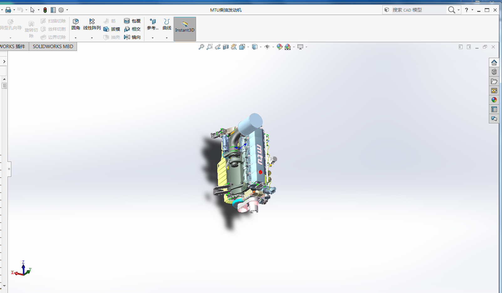 MTU���Ͱl(f��)�әC(j��)���Δ�(sh��)ģ�D�� Solidworks�O(sh��)Ӌ(j��)
