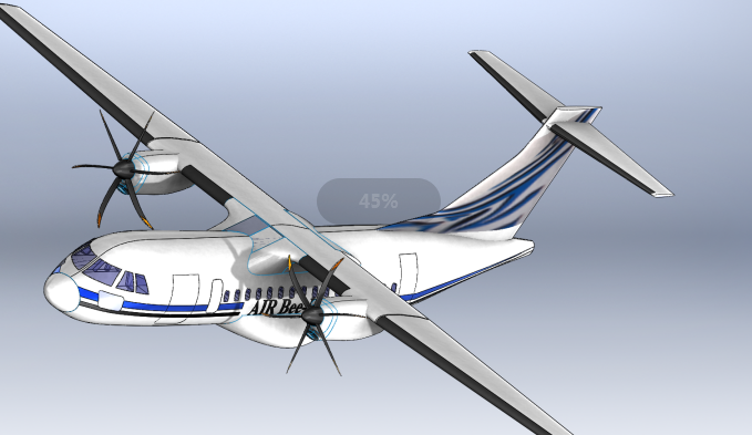 ATRһ42��֧���w�C(j��)���S��ģ�D�� solidworks�O(sh��)Ӌ(j��)