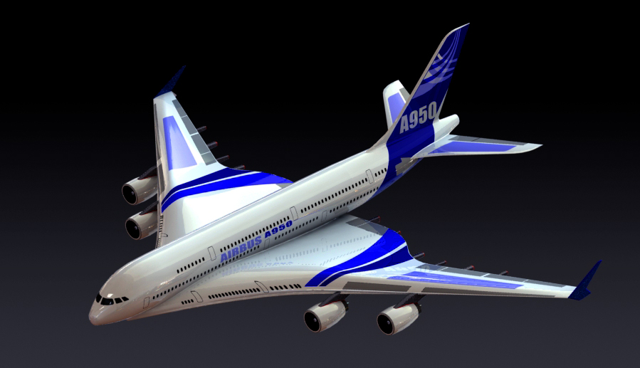 Airbus A950�͙C�w�C����3D��ģ�D�� Solidworks�OӋ