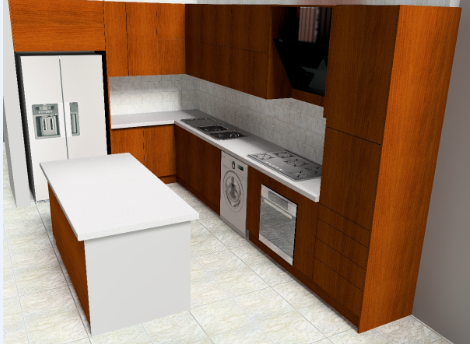 Cabin Kitchen�N��һ��ģ��3D�D�� x_b stp�ȶ�N��ʽ