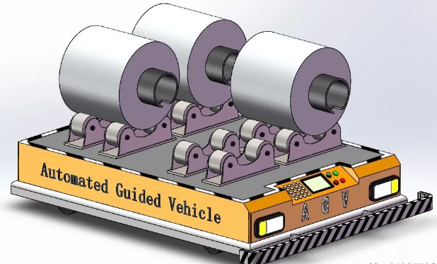 ���W����AGVС܇���׽Y��3D�D�� Solidworks�OӋ