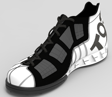 Nike T90 Sport�\��Ьģ��3D�D�� Solidworks�OӋ ��x_t