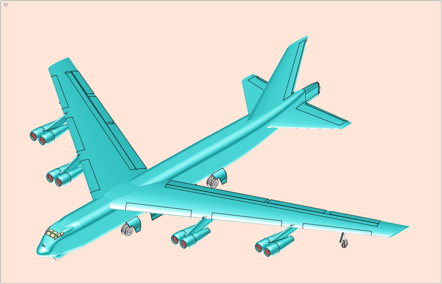 Bһ52�Zը�C����ģ��3D�D�� STP��ʽ