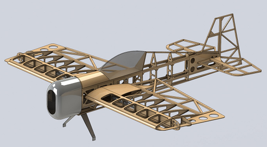 aeromodelo drop-x��ģ�w�C���3D�D�� Solidworks�OӋ