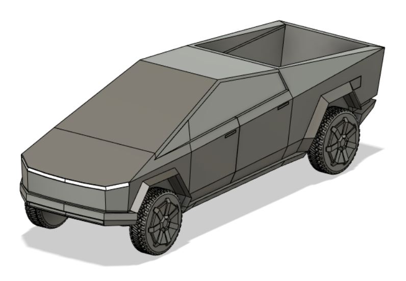 Tesla Cybertruck��˹��늄�(d��ng)Ƥ��ģ��3D�D�� STEP��ʽ