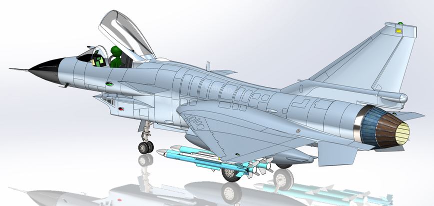 ��10 J-10A�𶷙C�������ģ��3D�D�� x_t��ʽ