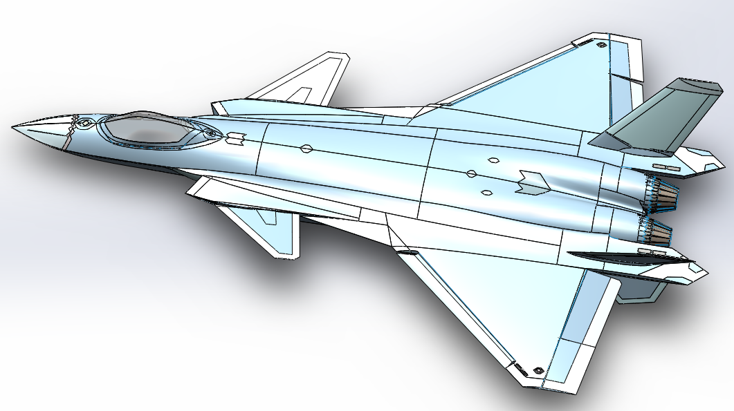 J20��20�[�Α𶷙Cģ��3D�D�� Solidworks�OӋ