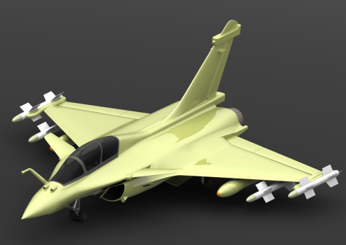 �_(d��)����L(f��ng)(Dassault Rafale)��(zh��n)���C(j��)ģ��3D�D�� SOLIDWORKS2015�O(sh��)Ӌ(j��)