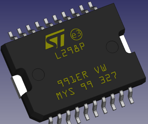 L298P�cADL5385��Ƭ�Cģ��3D���D�� Solidworks STEP