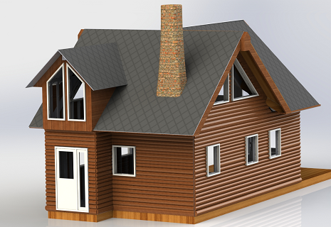 �WʽС�󷿶���С��3D�D�� Solidworks�O(sh��)Ӌ(j��) ��x_t