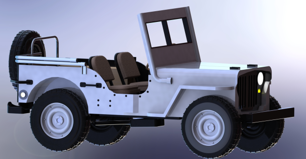 4x4��߼���܇ģ��3D�D�� Solidworks�OӋ ��STEP