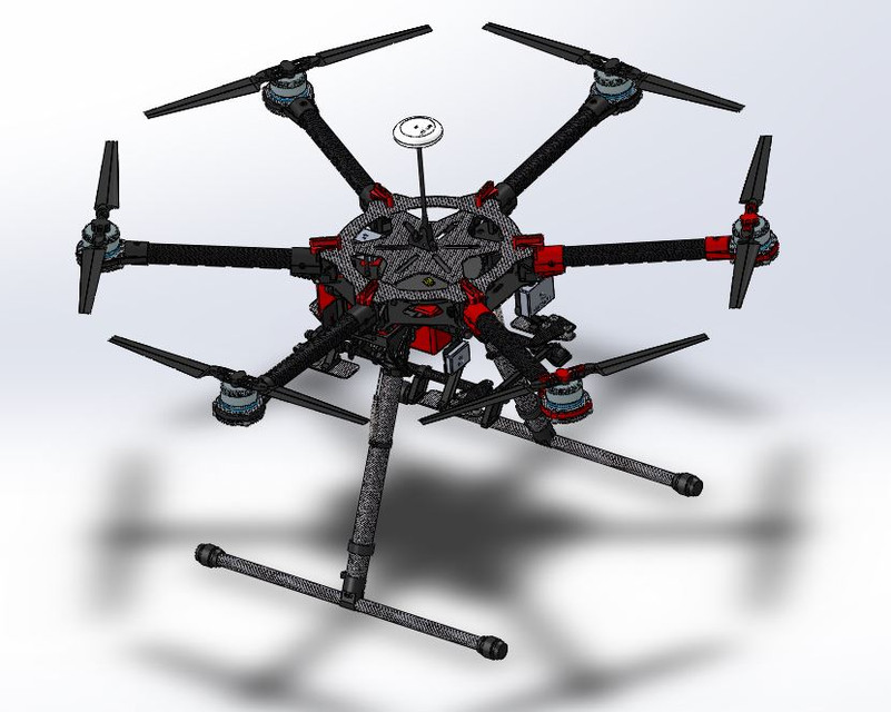 ��DJI S900���S�o�˙C���S��ģ�D�� STEP��ʽ