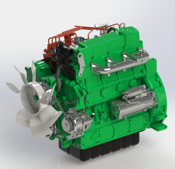 KUBOTA V3600���Ͱl�әCģ��3D�D�� STEP x_t��ʽ