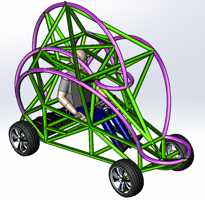 pandemic go-kart�֮��Ŀ���܇䓽Y(ji��)��(g��u)ģ��3D�D�� STEP��ʽ