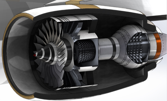 A380�w�C���հl�әC���溆��ģ��3D�D�� Solidworks�OӋ