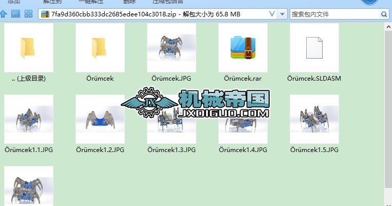 Robotic Spider֩��������нY��3D�D�� Solidworks�OӋ