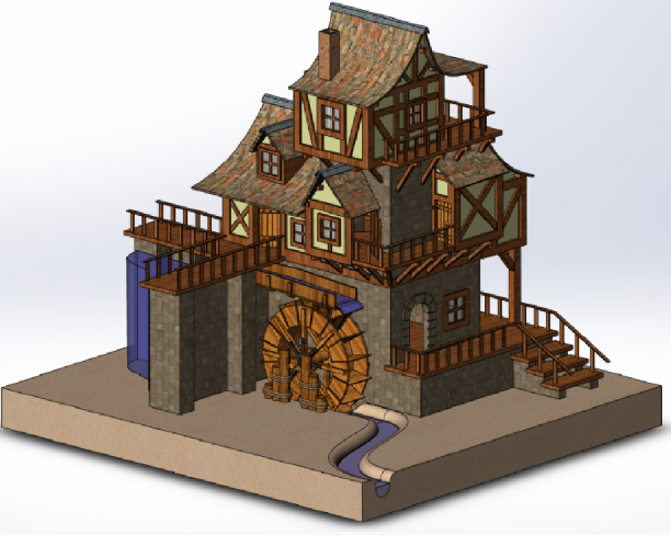 �Ŵ�ĥ����ģ��3D�D�� Solidworks�OӋ ��STEP