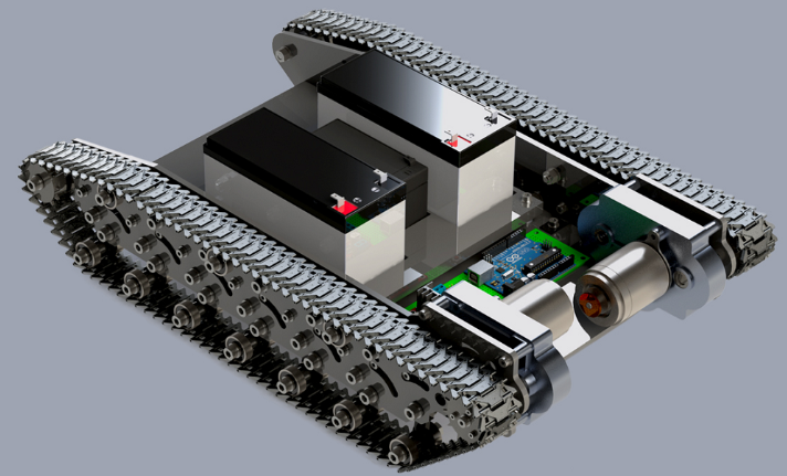 Movil Robot Arduino�Ď�܇�ױP3D�D�� Solidworks�OӋ