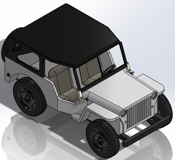 Jeepһ128���׼������܇Сģ��3D�D�� Solidworks�OӋ