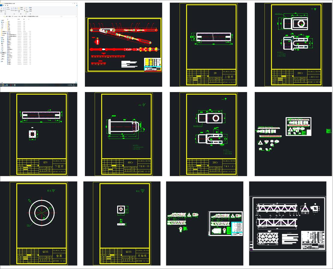 QTZ40��ʽ���ؙC���w���ۼ܃����OӋ����cad�D��