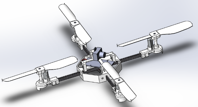 Quadrocopter��ˢ늙C���S�w����3D�D�� Solidworks�O(sh��)Ӌ