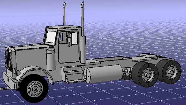 peterbilt-truck��܇(ch��)��(ji��n)��ģ��3D�D�� STEP��ʽ