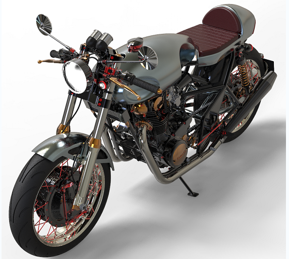 YAMAHA XS 650Ħ��܇ģ��3D�D�� STEP��ʽ