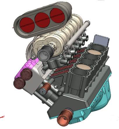 V12 ʮ���װl�әC����ģ��3D�D�� Solidworks�OӋ